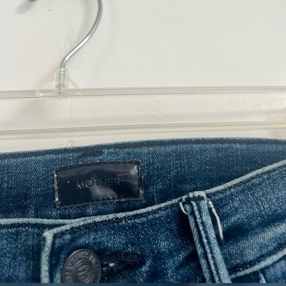 MOTHER The Stash Swooner High Rise Ankle Skinny Jeans Chick Flick $248 Size 27 - Picture 3 of 5